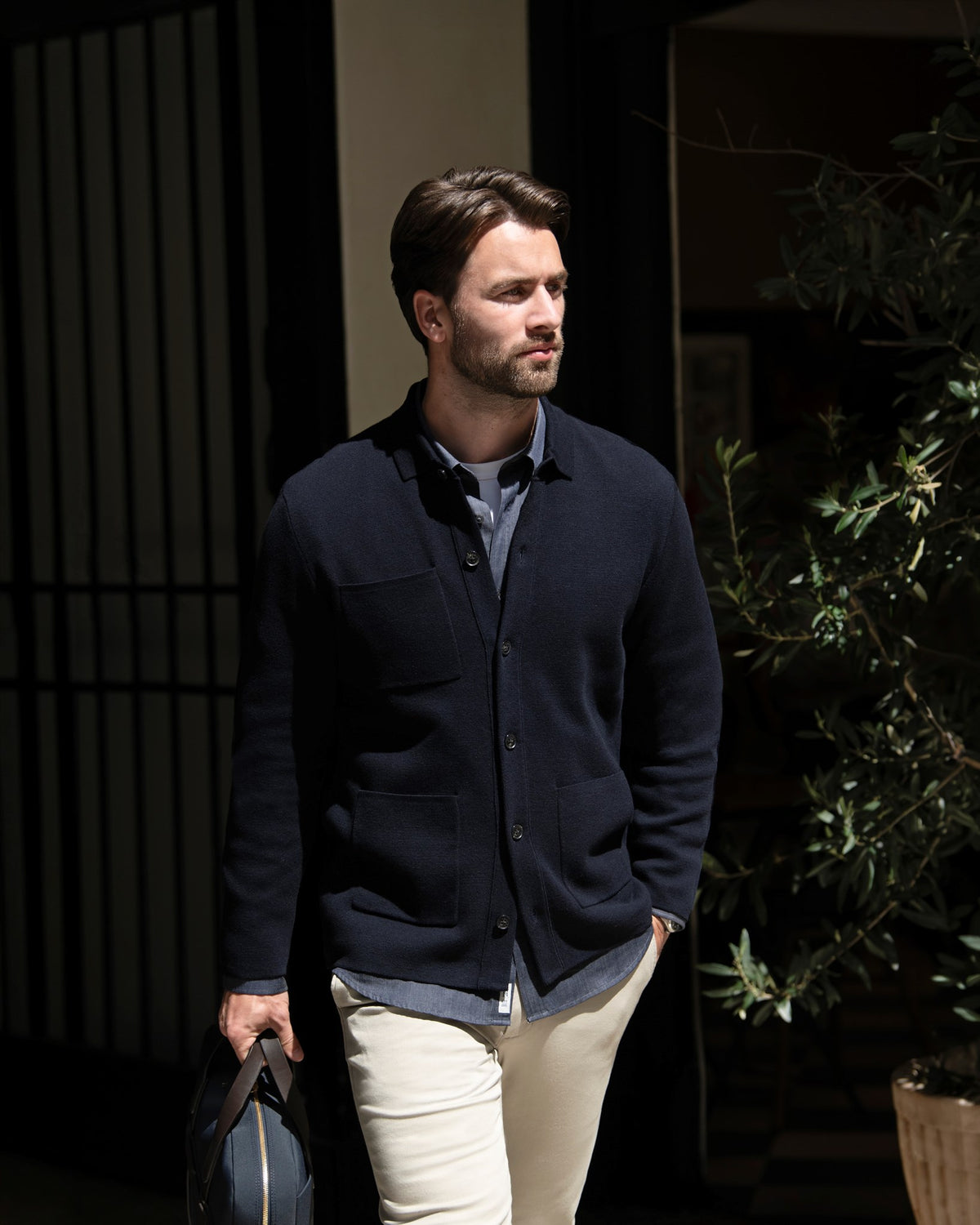 Wilton Men Navy AW26 Modelimage