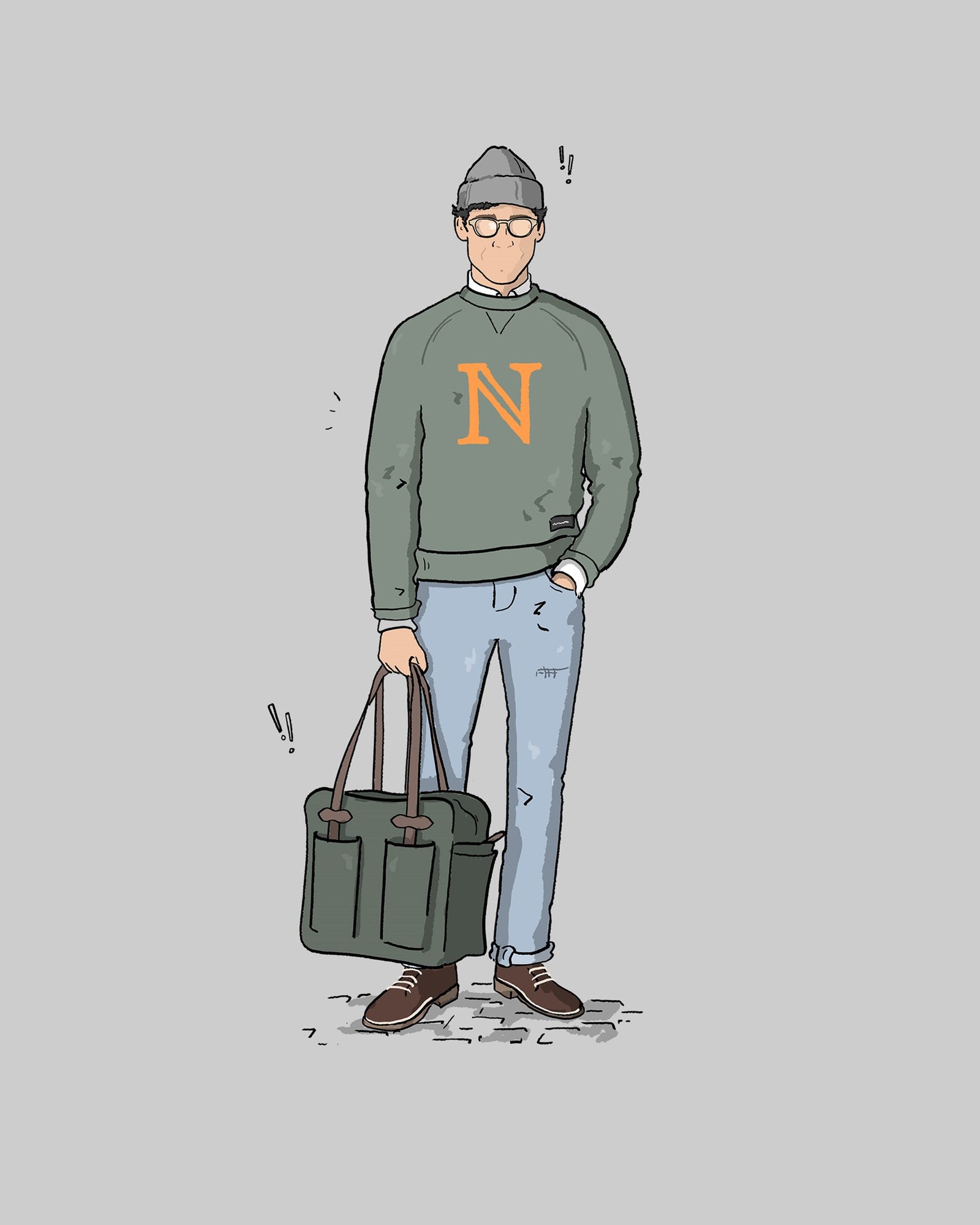 Newport RS Grey Melange Back