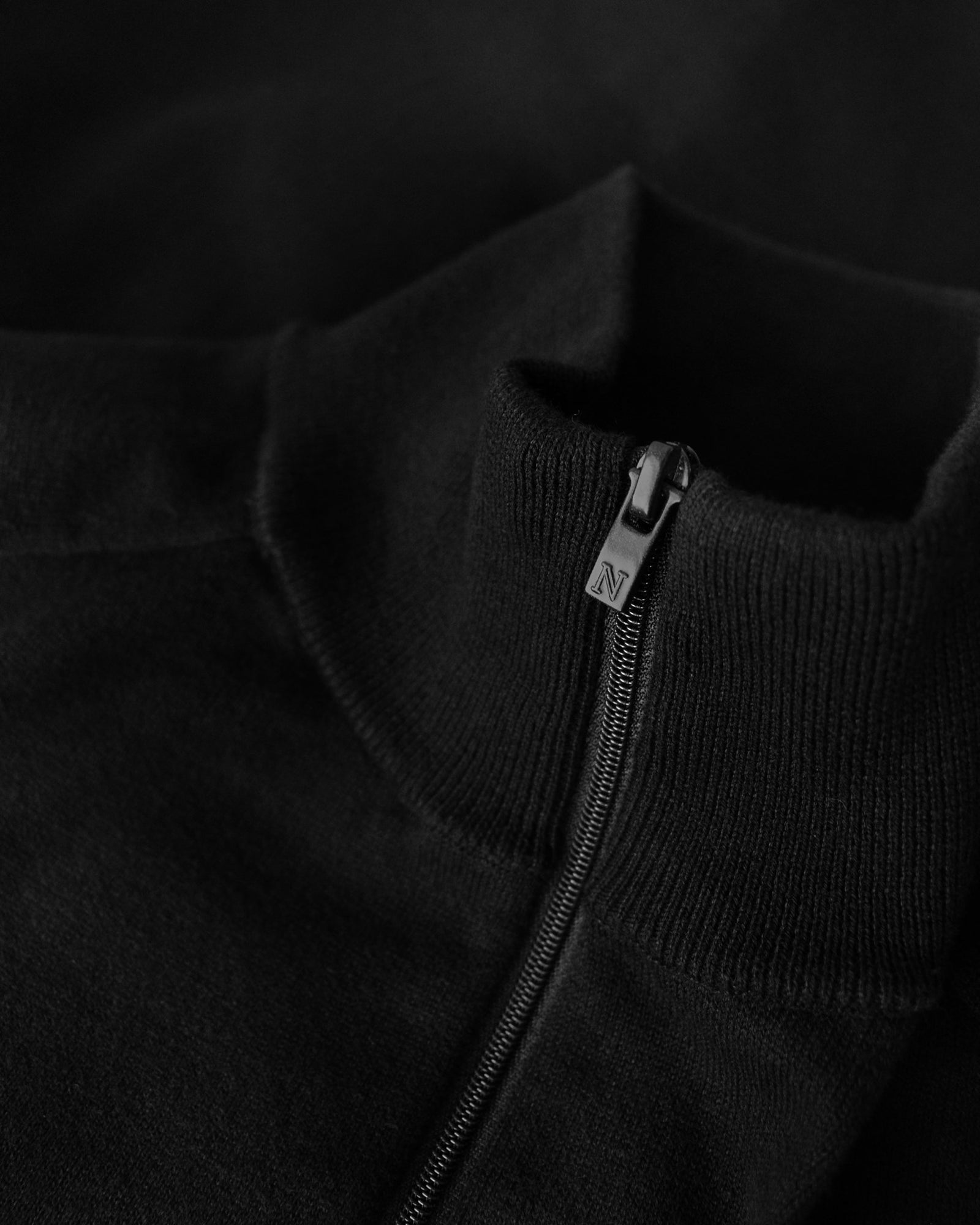Brighton 1 4 Zip Men Black Back