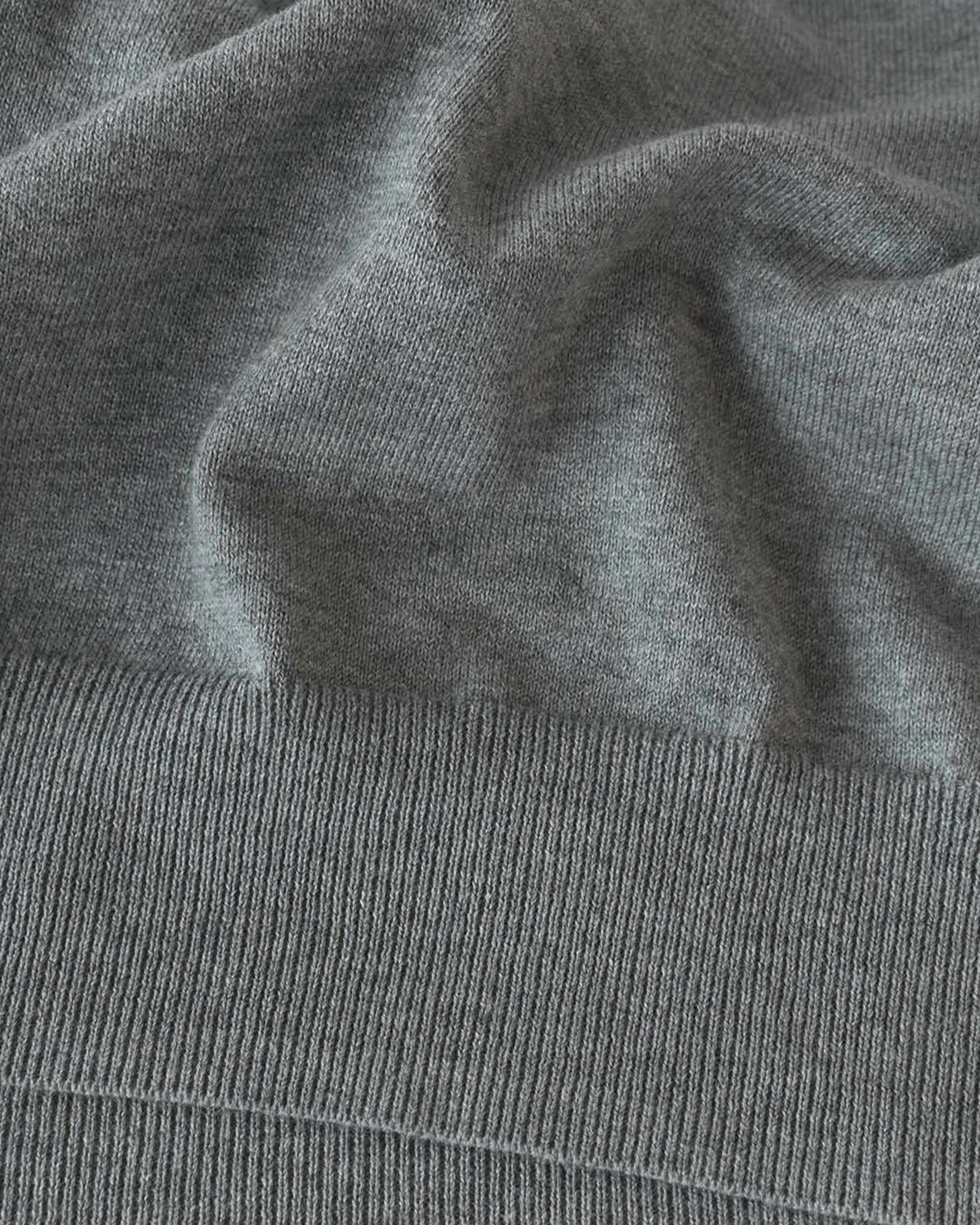 Brighton 1 4 Zip Men Grey Melange Back