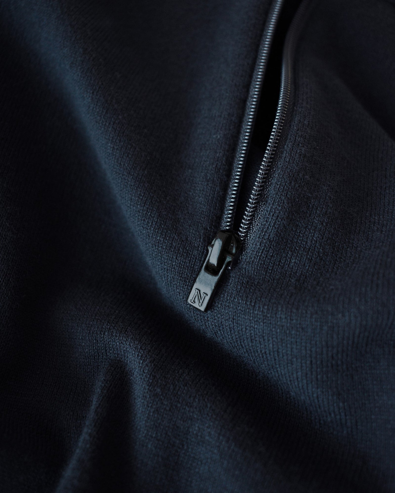 Brighton 1 4 Zip Men Navy Back