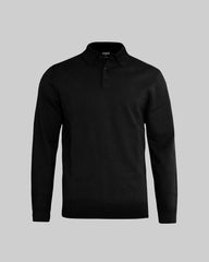 Brighton Long Sleeve Polo Men - Black