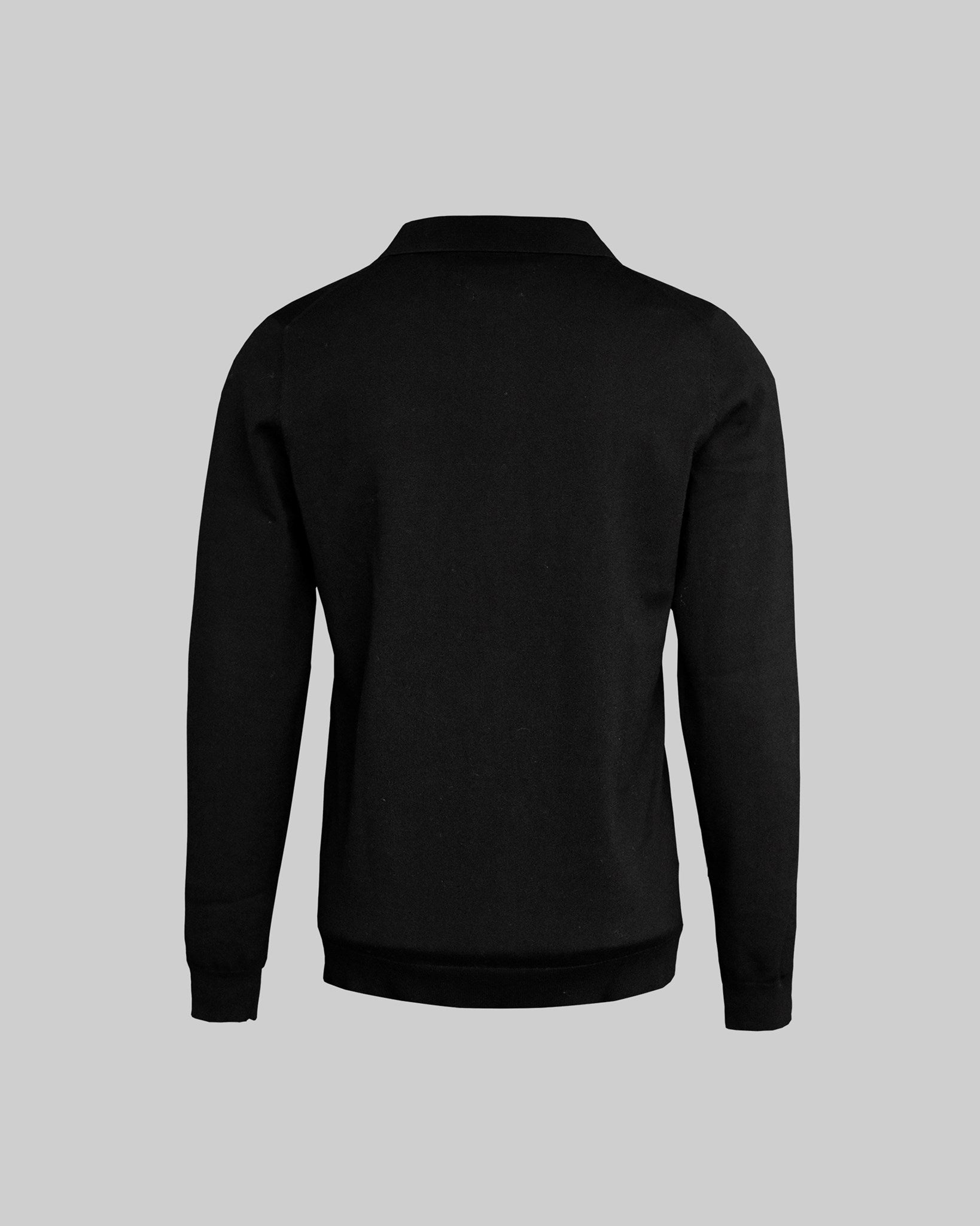 Brighton Long Sleeve Polo Women Black Back