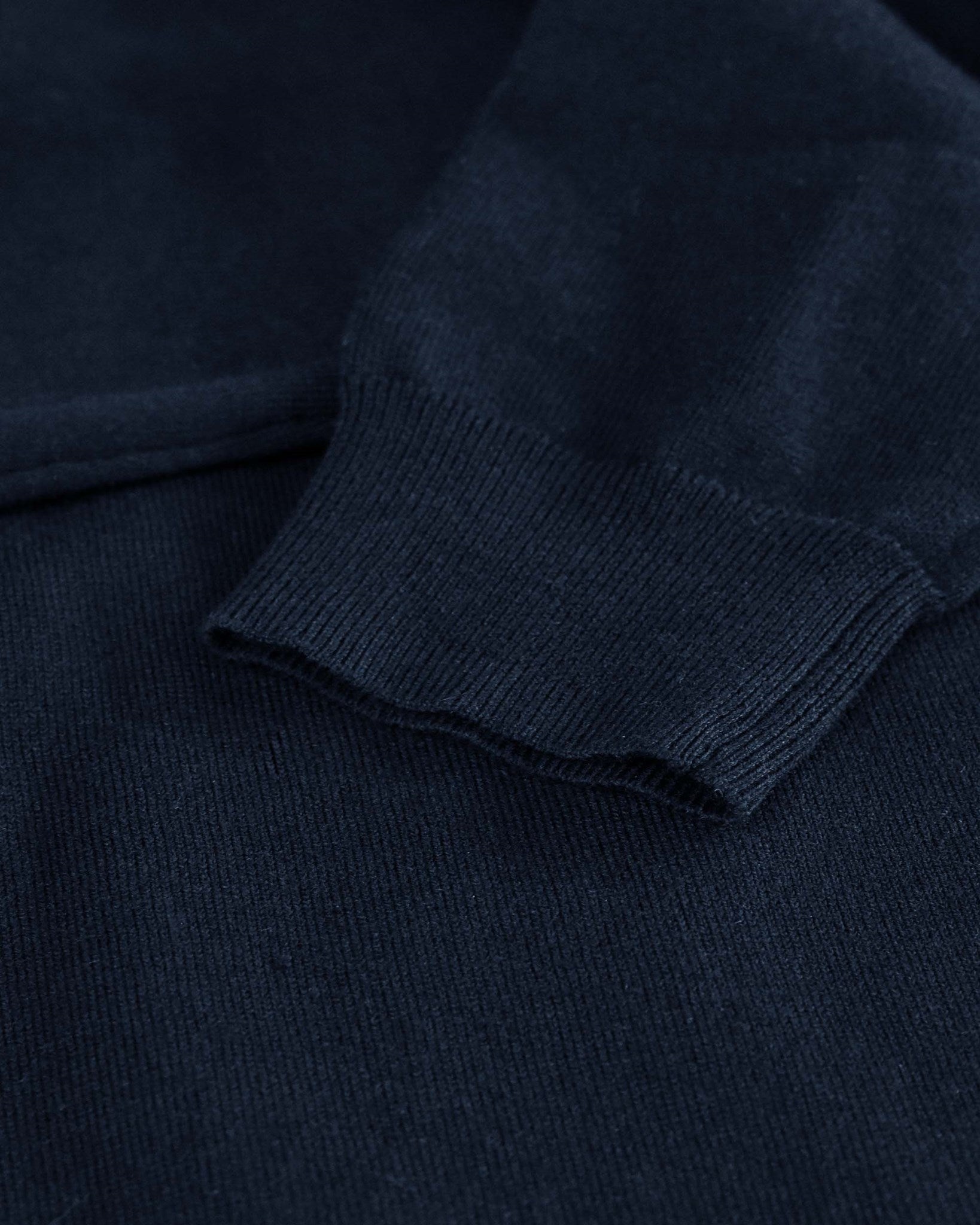 Brighton Long Sleeve Polo Women Navy Closeup 2