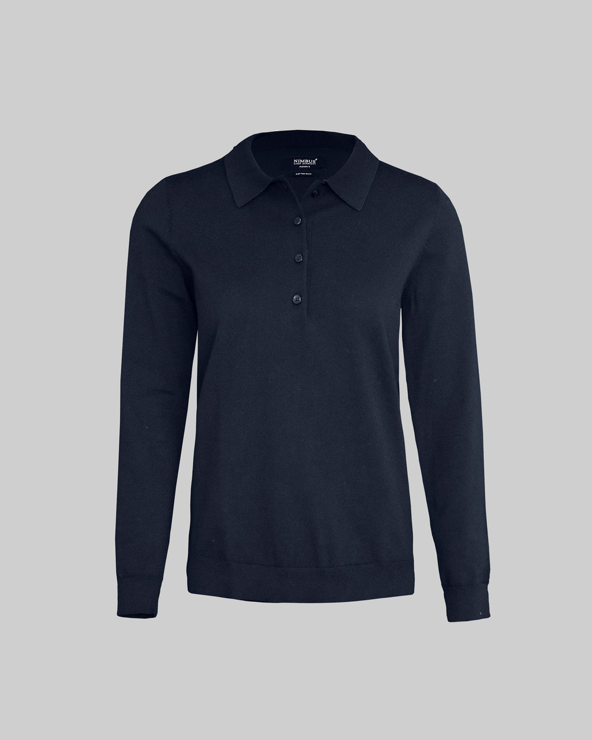 Brighton Long Sleeve Polo Women Navy Front