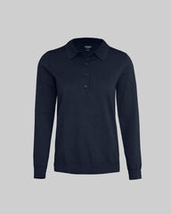 Brighton Long Sleeve Polo Women - Navy