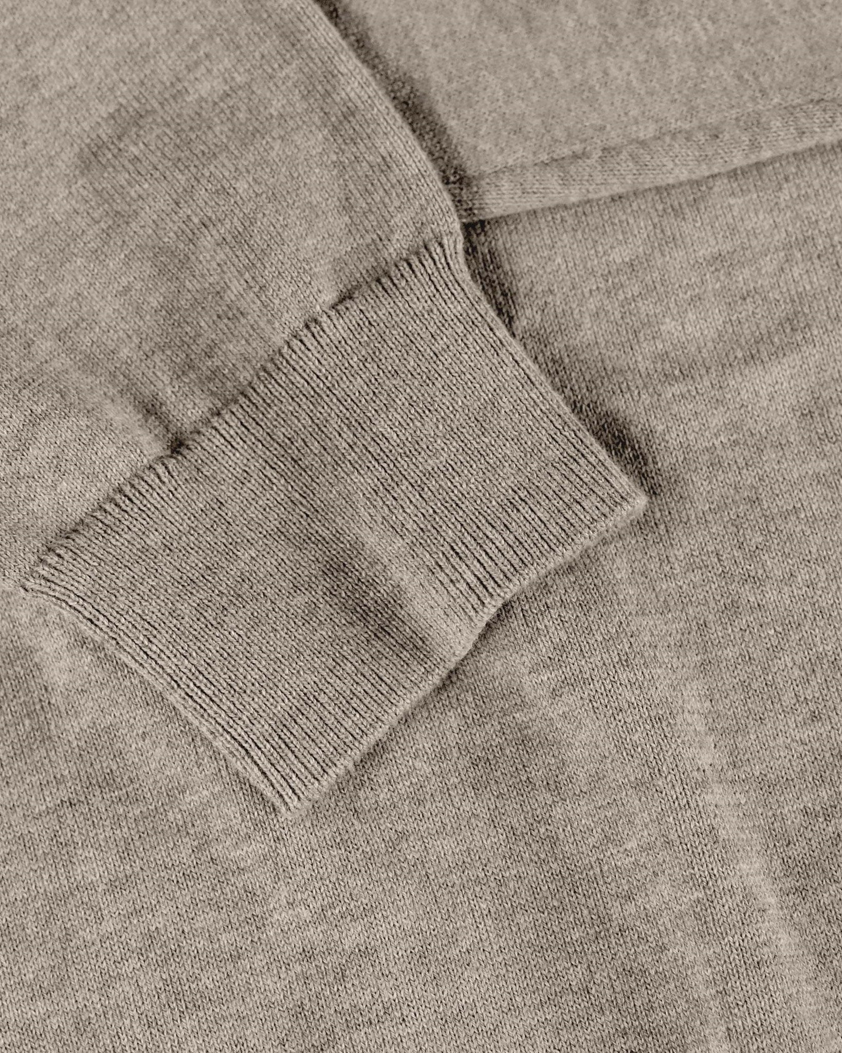 Brighton Long Sleeve Polo Women Sand Melange Closeup 2