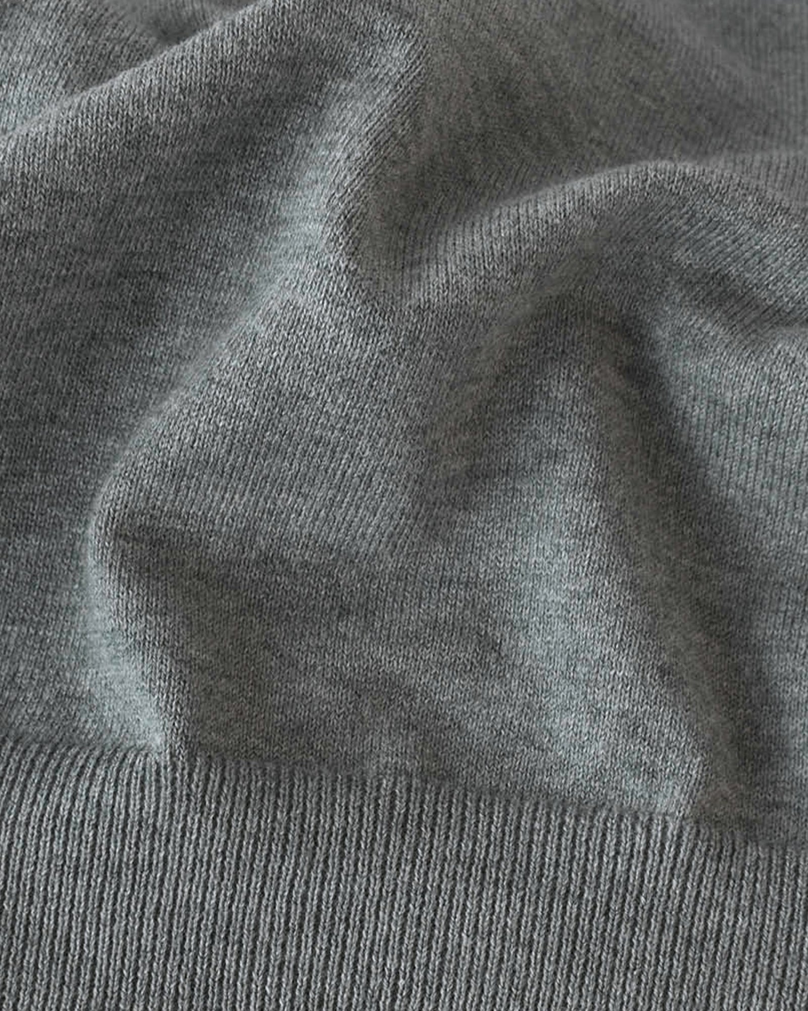 Brighton O Neck Women Grey Melange Back