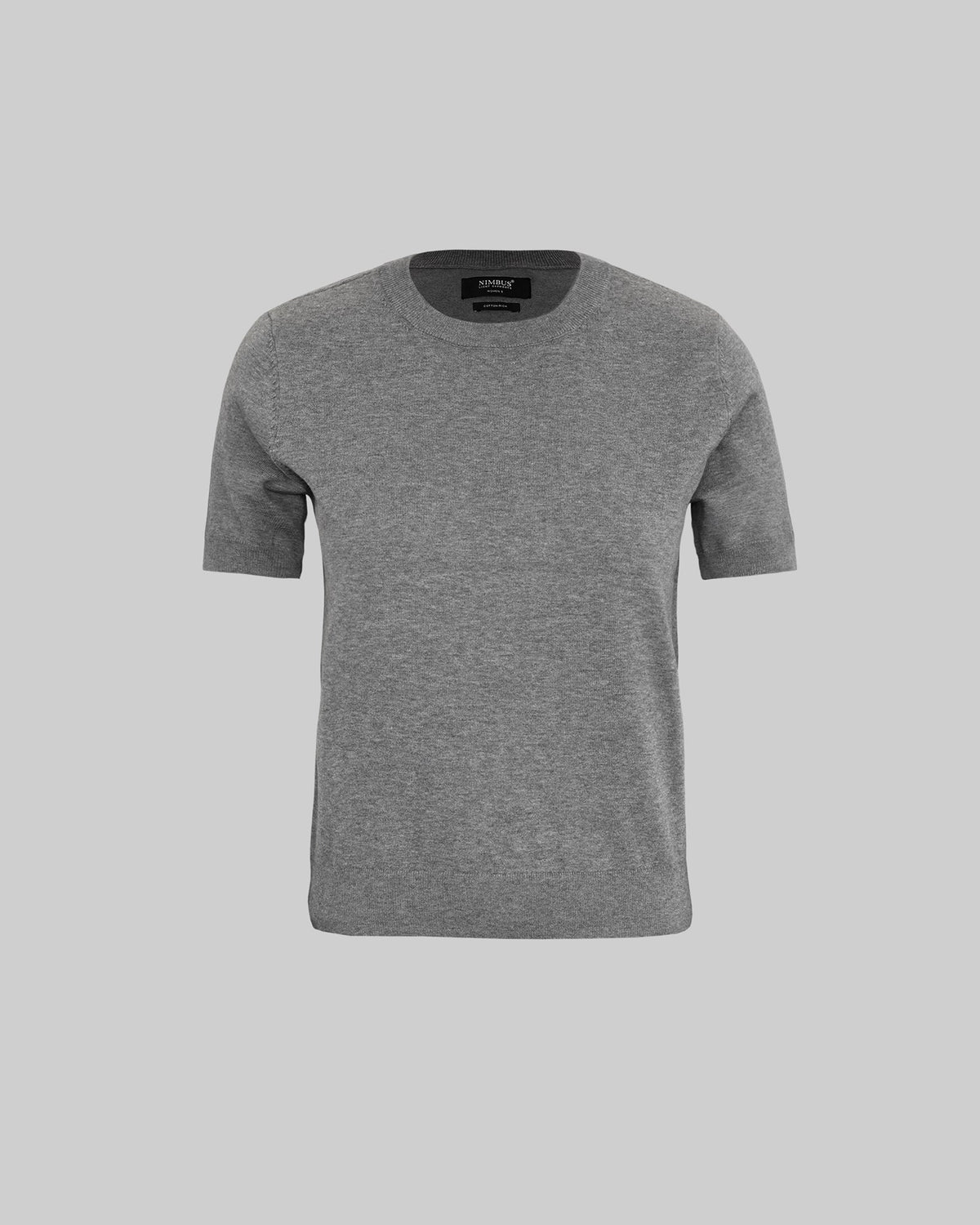 Brighton Short Sleeve Tee Women Grey Melange Front