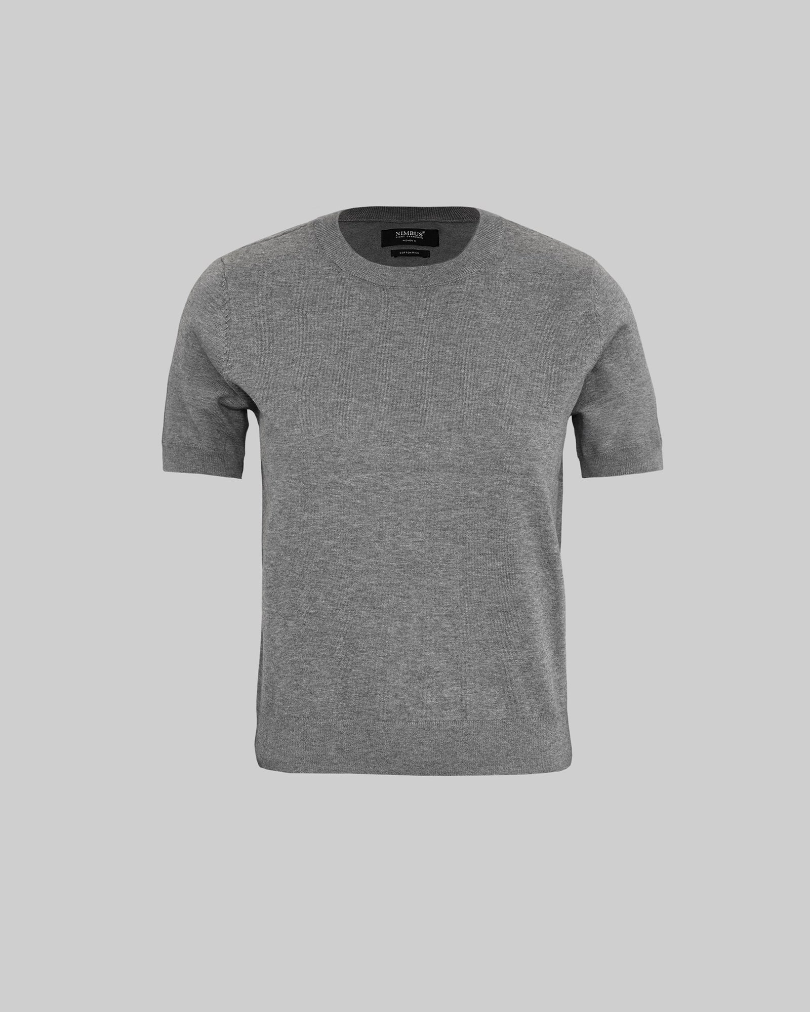 Brighton Short Sleeve Tee Women Grey Melange Back