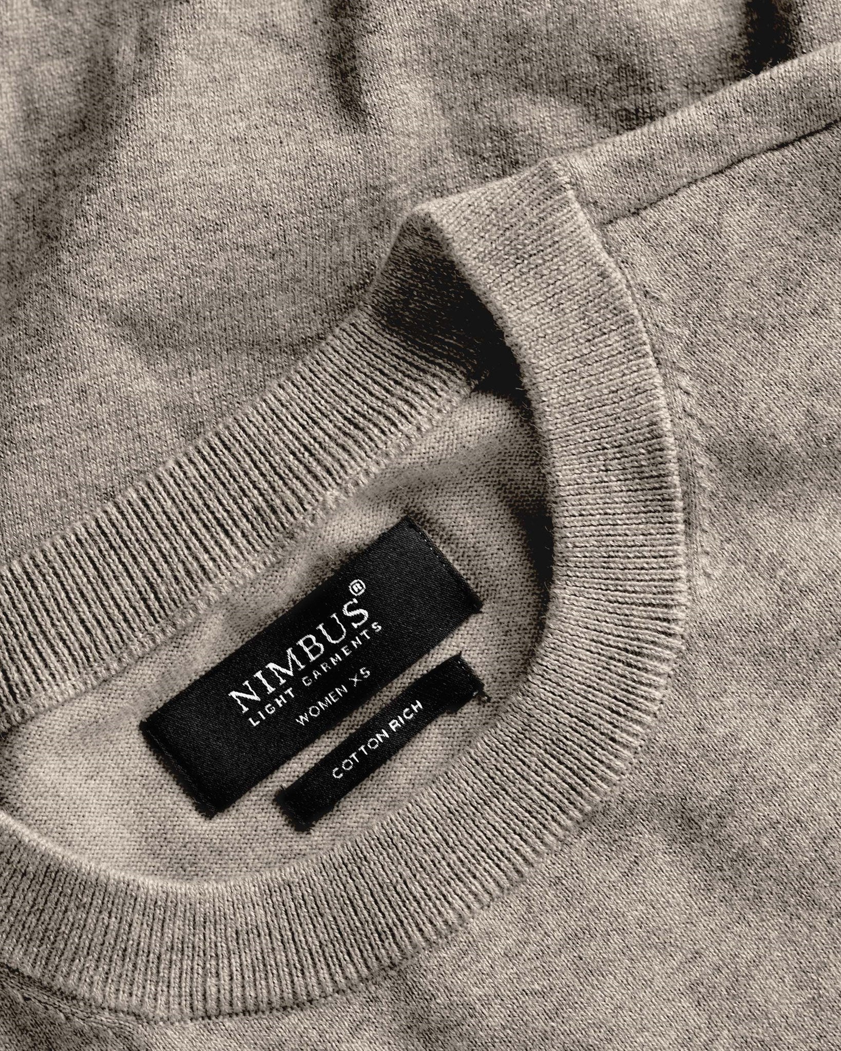 Brighton Short Sleeve Tee Women Sand Melange Closeup 1