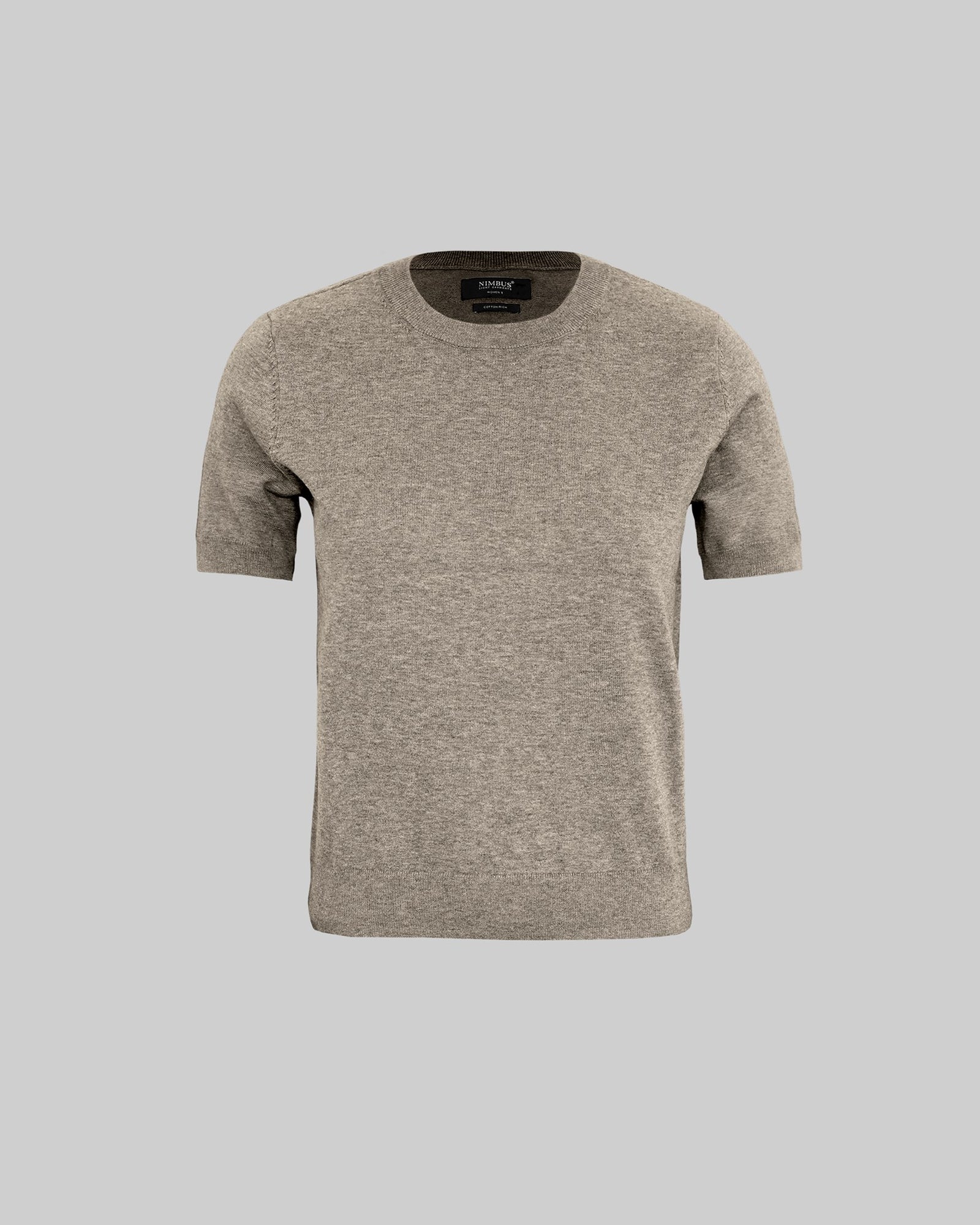 Brighton Short Sleeve Tee Women Sand Melange Back