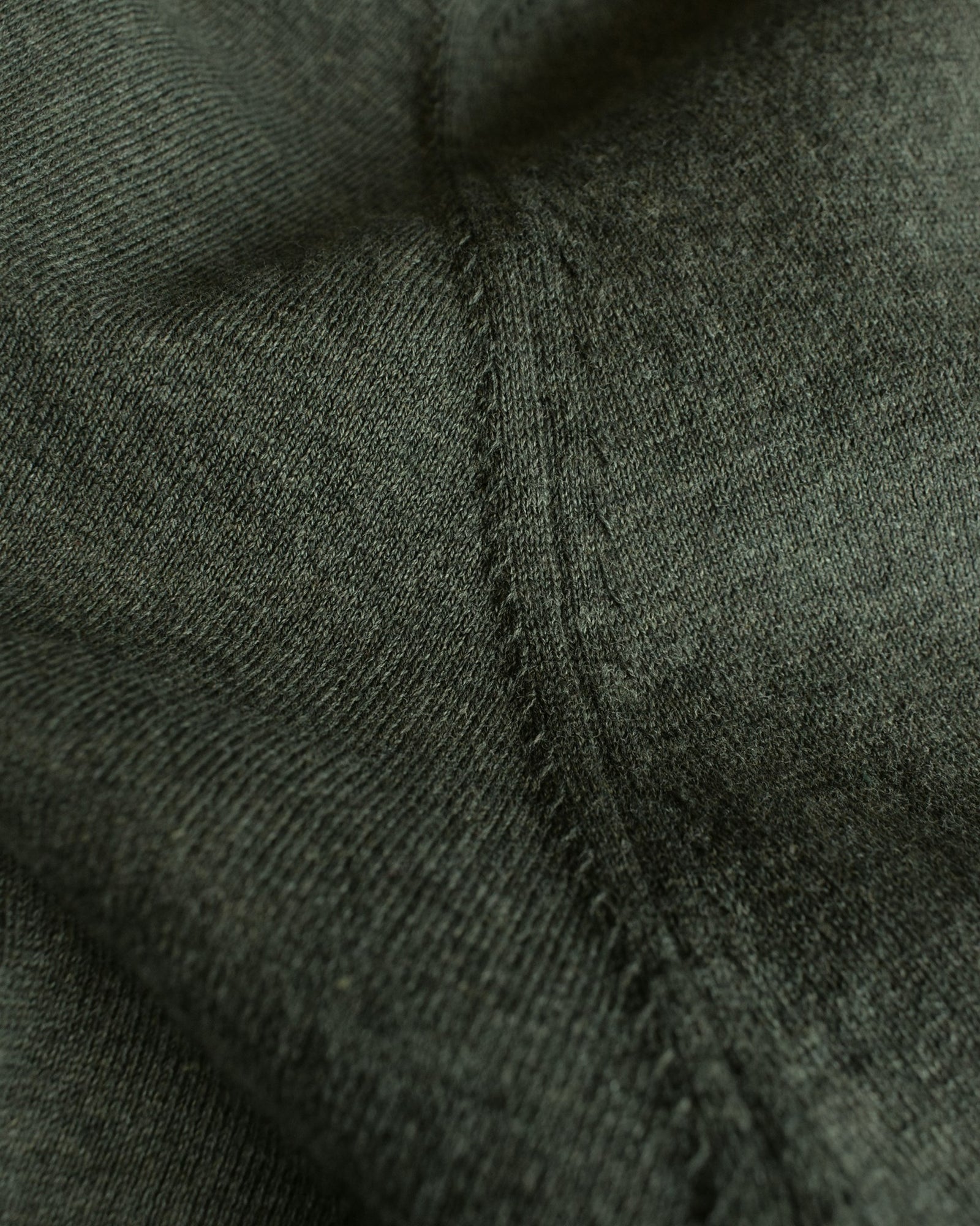 Brighton V Neck Men Olive Melange Back