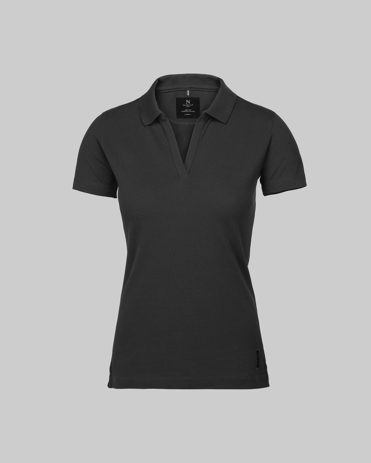 Harvard V Neck Women Charcoal Front