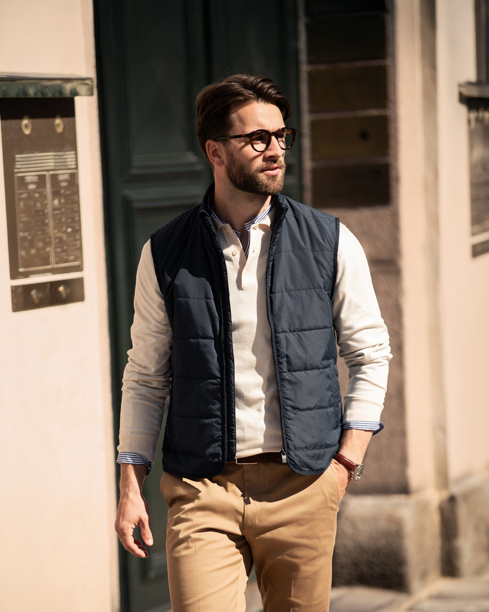 Hudson Men Dark Navy Back